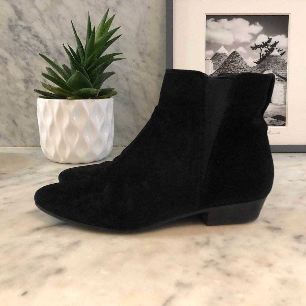 Isabel Marant Etoile Black Suede Boots, Size 7